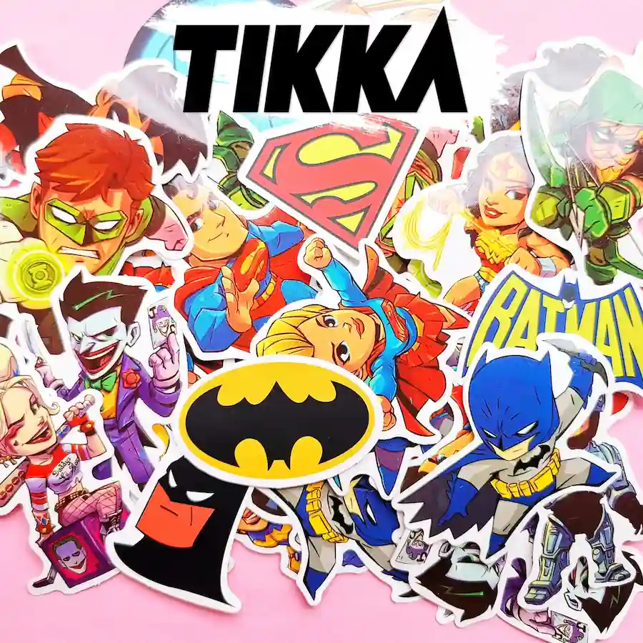 Stickers de liga de la justicia (15 pcs)