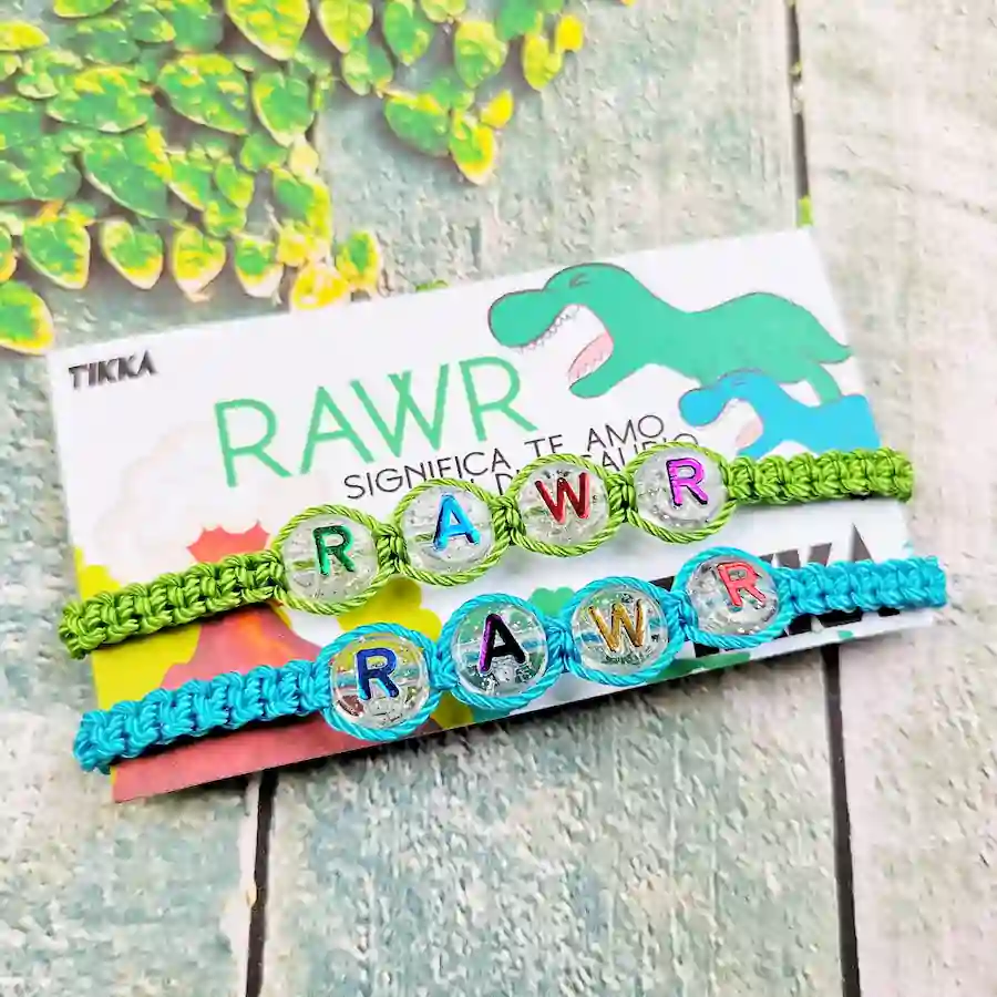 Incluye 2 piezas] - RAWR significa te amo en dinosaurio : Tikka Shop