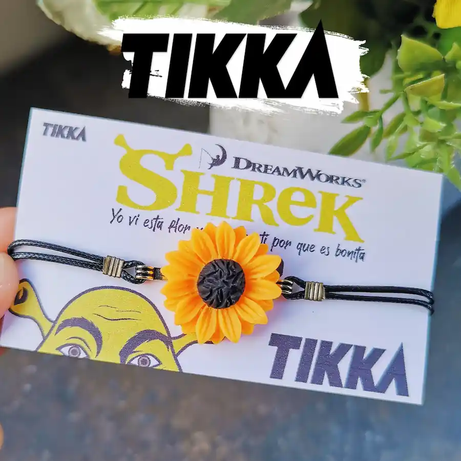 Pulsera con girasol vi esta flor - Shrek : Tikka Shop