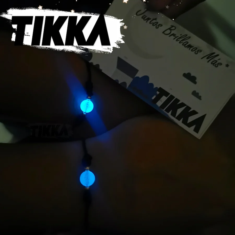 Incluye 2 piezas] - Pulseras luminosas para parejas - Luna de mi vida :  Tikka Shop