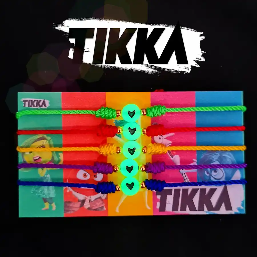 Incluye 5 piezas] - Pulseras luminosas de amistad - Intensamente : Tikka  Shop