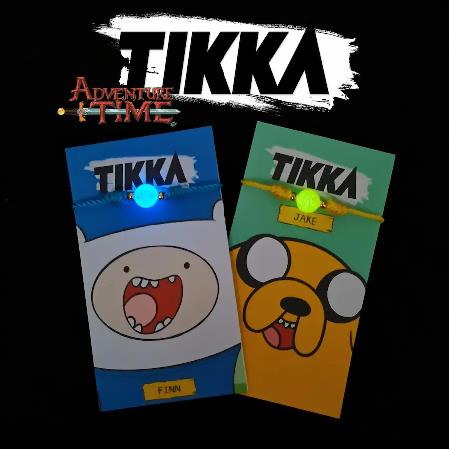 Incluye 2 piezas] – Pulseras luminosas Hora de aventura : Tikka Shop