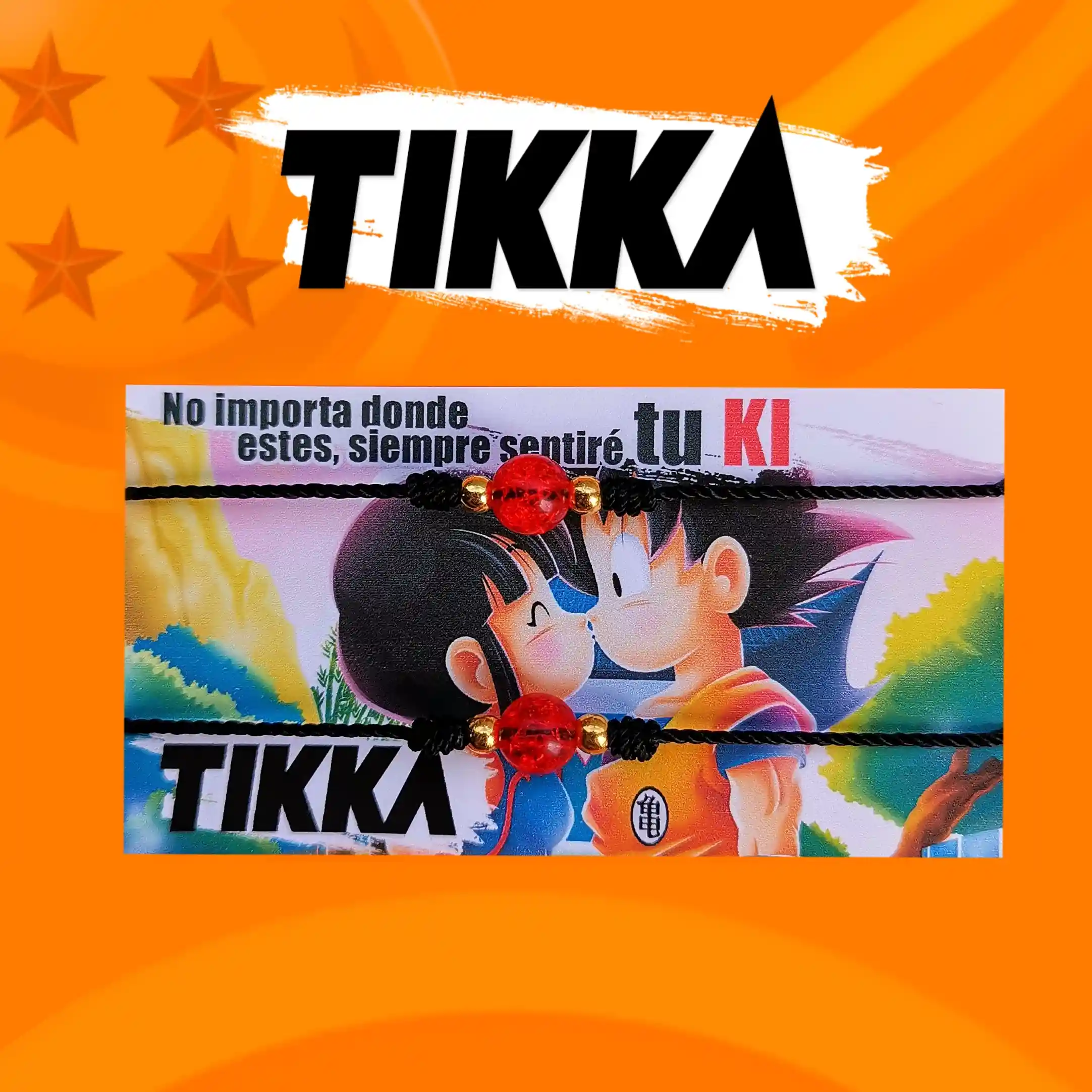 Incluye 2 piezas] - Pulseras GOKU y MILK - No importa donde estes siempre  sentiré tu KI - Dragon ball z vegeta : Tikka Shop