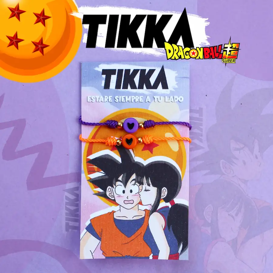 Incluye 2 piezas] – Pulseras para parejas Goku y Milk - Siempre estaré a tu  lado : Tikka Shop