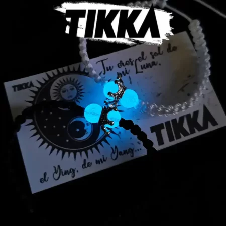 Incluye 2 piezas] – Pulseras Sol y Luna con iniciales personalizadas para  parejas : Tikka Shop
