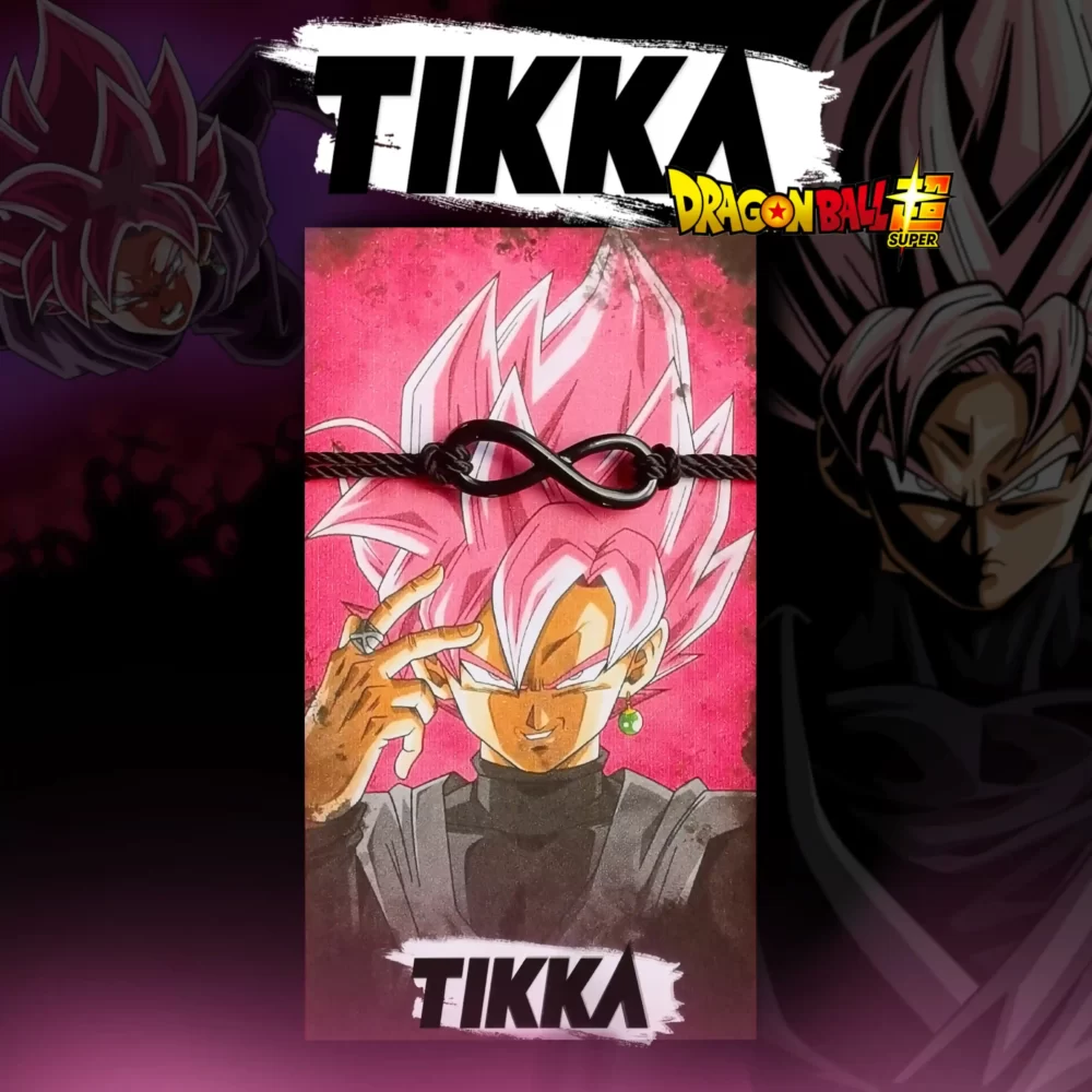 Incluye 1 pieza] – Pulseras Infinito Negro de Goku Black : Tikka Shop